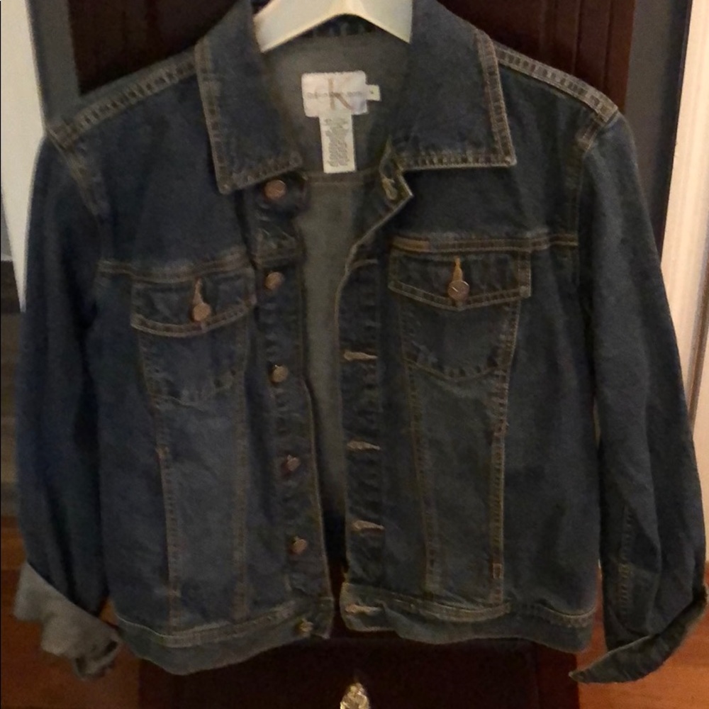 Calvin Klein Jean jacket.  Mint condition size M